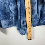 Catherines Cardigan Women's 1X Plus Blue Tie-Dye Drape Open Front Duster Boho Photo 7
