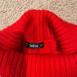 SheIn Women's rolled turtle neck pointelle knit sweater Photo 7