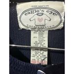 Vintage 90s Eagle's Eye Patriotic American Flag Bear KNITTED sweater Size Medium Photo 3