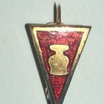 Kappa Alpha Sigma Phi Psi Fraternity Sorority Pledge Pin Red Photo 0