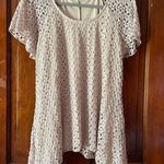 Dress Barn Cream colored Lacey top Photo 0