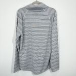 Under Armour Women's Size 2X Blue Striped Cowl Neck Long Sleeve Athletic Top Photo 8