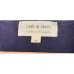 Cloth & Stone  Women's XL Tunic Top Dark Blue Tencel Soft Distressed Basic Flowy Photo 4