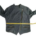 CAbi  Women's #3023 Twilight‎ Moto Asymmetrical Zip Jacket Coat Size Medium Gray Photo 6