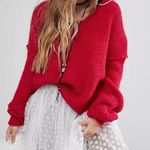Free People All Mine Sweater in Raspberry size M Photo 0