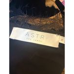 ASTR  the label medium lace velvet  burnout floral fall mini dress black tan boho Photo 4