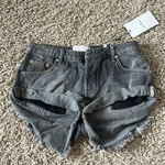 Free People Charcoal  One Teaspoon Jean Shorts Photo 0