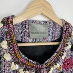 Summer Of Love Womens Embellished Tweed Blazer Jacket Size S Career Office Pink Photo 5