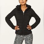 Lululemon  Black Quilted Hooded Jacket Size 4 – Lightweight Insulated Activewear Photo 0