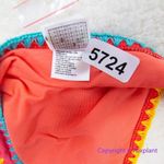 NEW Banana Moon watermelon red tie side bikini bottom with seashell, size 42 Photo 7