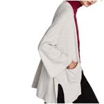 ZARA ✨ Grey Open Front Oversized Slouchy Knit Kimono Style Sz Small Cardigan✨ Photo 3