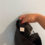 trendy y2k lace up faux leather micro mini shorts size S Photo 3