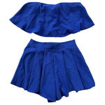 Lulus  2 Piece Set |‎ Blue Strapless Shirt And Blue Skort Photo 0