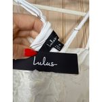 Lulus NWT  Delightful Charisma White Embroidered Sequin Mesh Midi Dress Glam Sz S Photo 7