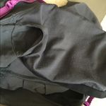 Lululemon tank top build in bra gym yoga athletic tank sz 4 grey and purple Photo 4