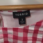 Torrid Plaid Pink Crop Top Size 3X Photo 2