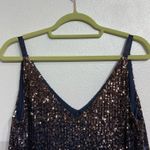 Trina Turk Navy Sella Ombré Sequined Tank Sz S Photo 6