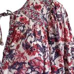 Saylor  floral cotton blend long‎ sleeves blouse size S Photo 5