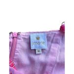 J. Marie midi dress in pink with a lotus print, size medium Photo 2