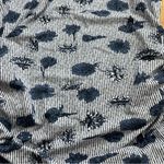 Bearsland Maternity Top Blue Floral Striped Short Sleeve L Gray Size L Photo 1