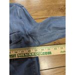 Talbots Chambray Denim Shirt Women Size M Linen Blend Safari Shacket Buttons Photo 4