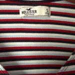 Hollister Twist Front Long Sleeve Shirt top v neck cotton blend women size S Photo 4