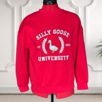 Silly Goose University Est 1973 Novelty Sweatshirt Size S Red Photo 2