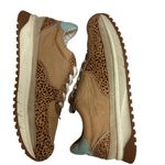 Madewell Kickoff Trainer Sneakers Leopard Calf Hair Nubuck Faraway Sky Size 8.5 Photo 6