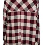 Rails  size small Redding Red Burgundy and white plaid long sleeve button up Photo 4