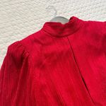 NWOT Rebecca Vallance Samantha Plisse Mini Dress Red Glitter Sparkle Holiday 8 Photo 8