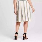 Who What Wear  Striped‎ Linen Blend A line Skirt Womens - 14 EUC Photo 1