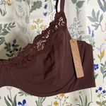 SKIMS  FITS EVERYBODY LACE UNDERWIRE BRA‎ COCOA 44A brown NWT Photo 4