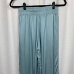 Melissa Nepton Teal Orli Wide Leg Satin Pants Sz.XS Green Photo 8