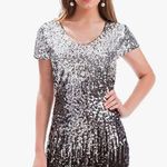 Sequin Dress Silver Size M Photo 0