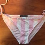 Kushcush Pink and White Striped Bikini Bottom Photo 0