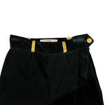 Christian Llinares Black Velour Pants with Gold Accents EU Size 38 Photo 1