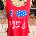 Source Unknown Red I Love USA Tank Top Size M Photo 0