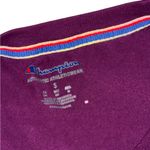 Champion Purple and White Crop-top Crew Neck Sweater Photo 4