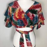 Love j  Floral Crop Top‎ Blouse Small Size Photo 0