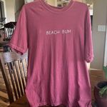Beach Bum Comfort Colors T Shirt Oversized Large Red Photo 0