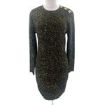 L'Agence  Cherry Sequin Knit Long-Sleeve Minidress Photo 5