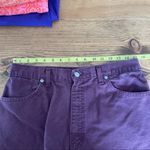 Purple High Waisted Shorts 90s Vintage Mom Style Eggplant Size 30 Photo 4