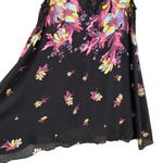 Free People Intimately FP black lace floral Marsha tunic / mini dress mock neck Photo 9