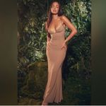 House Of CB New! 'Loren' Latte Corset Maxi Dress in Tan Sz Medium $269 Photo 10