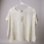 Arizona Jeans Arizona Jean Company Cream Lace Blouse Photo 0