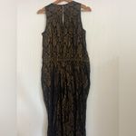 Old Navy Black and Gold Maxi Dress Photo 6
