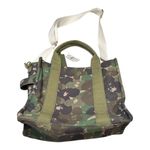 Camouflage Crossbody Tote Bag Green Photo 4