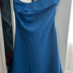Boutique Blue silk dress short  Photo 0