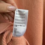 Free People  Peach Combo Red Easy Street Tunic Sweater Size XS Oversized Relaxed Photo 6