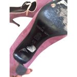 MARTINEZ VALERO Purple Suede Mary Janes Heels Size 9 1/2 Photo 2